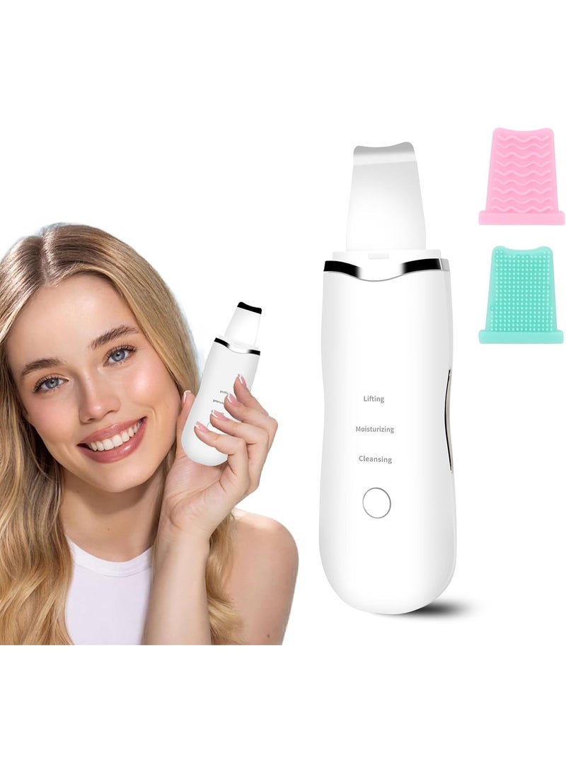 Ultrasonic Skin Scrubber Blackhead Remover – Facial Spatula Tool with Multiple Modes for Deep Cleansing and Daily Skincare - Image 1